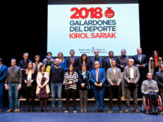 El deportista tudelano Sergio Pozos y el Aspil-Vidal reciben los galardones al deporte navarro
