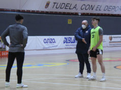 El Ribera Navarra FS se enfrenta mañana al Club Deportivo Osasuna Magna Xota Entrenamiento el Aspil Jumpers Ribera Navarra FS