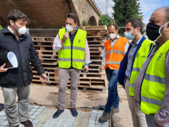 La obra de reforma del Paseo de Pamplona continua según lo previsto