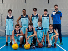 Los chicos del Preinfantil masculino del Baloncesto Arenas