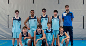 Los chicos del Preinfantil masculino del Baloncesto Arenas