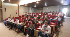 Presentación del Proyecto de Atención Integrada Social y Sanitaria, en el salón de actos del Hospital de Tudela