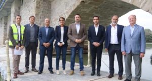 visita a la restauración del puente de tudela