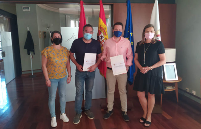 Representantes-Bardenas-y-presidente-EDER Bardenas Consorcio Eder