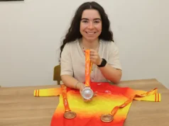 La ciclista Saioa Orgambide