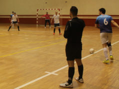 Saque de Banda de un jugador del GCH Garbayo Chivite Cintruénigo FS