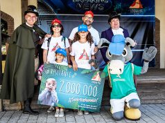 La familia Mesa Vargas, de Barcelona, visitante 2.000.000 de Sendaviva