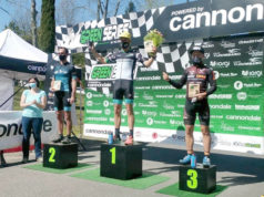 Tito Espada en el podio de los Master 50, en Erandio