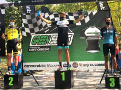 Tito Espada en el podium en Bilbao