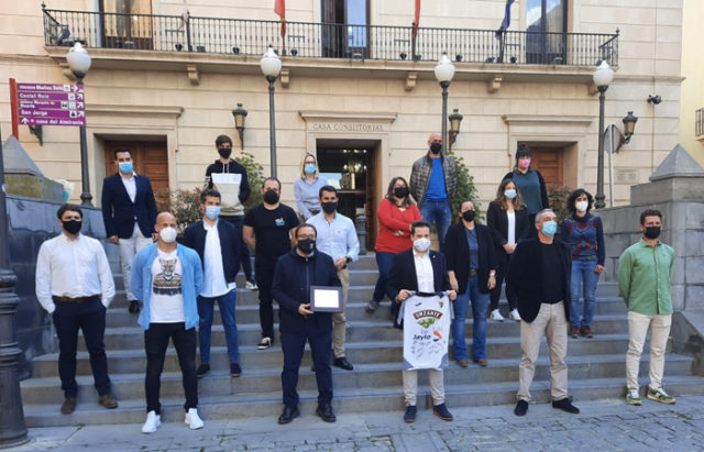 TUDELANO-AYUNTAMIENTO Reconocimiento del Ayuntamiento de Tudela a la gran temporada del CD Tudelano