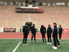El Tudelano a su llegada al campo del Haro