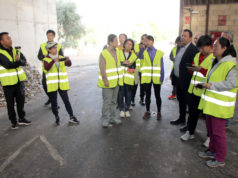 Una delegación china visita el Centro de Tratamiento de Residuos del Culebrete