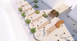 El Ayuntamiento de Tudela y los copropietarios de los garajes de Sancho VII El Fuerte firman un convenio para eliminar barreras arquitectónicas en la plaza