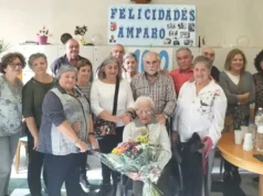 Centenario de la tulebrana Amparo Torres Pascual en la residencia de Cascante
