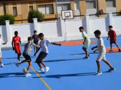 Los escolares de Cabanillas estrenan los nuevos patios del colegio San Juan de Jerusalén