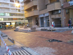 Las obras de renovación del centro llegan a la calle Capuchinos Tramo en obras de la calle Sarasate