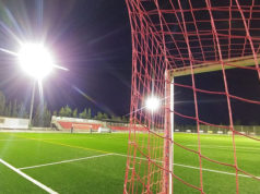 El campo de fútbol de Corella estrena iluminación