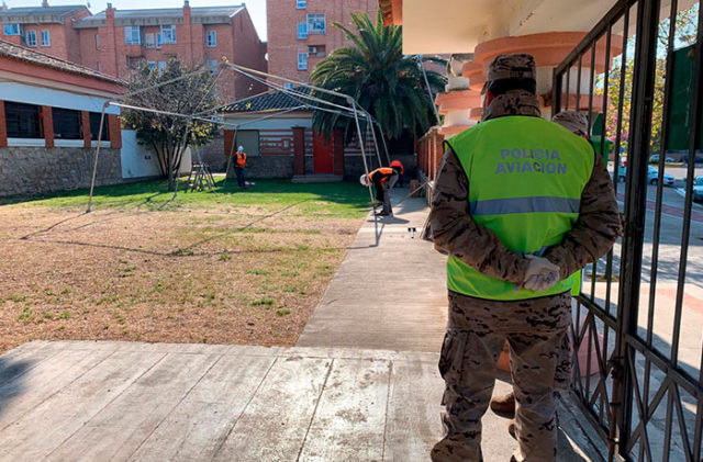 carpa para personas sin hogar
