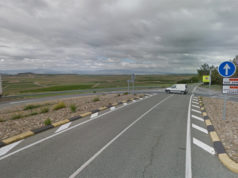 La construcción de la rotonda entre Peralta y San Adrián cierra al tráfico la carretera NA-624 en dirección Andosilla