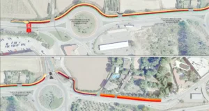 obras del carril bici a Fontellas