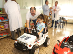 Los niños y niñas ingresados en el Hospital de Tudela conducirán hasta sus pruebas médicas