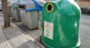 recogida de vidrio en zonas de Tudela