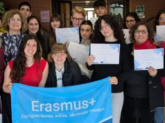 Visita de alumnos italianos al IES Valle del Ebro dentro del programa Erasmus +