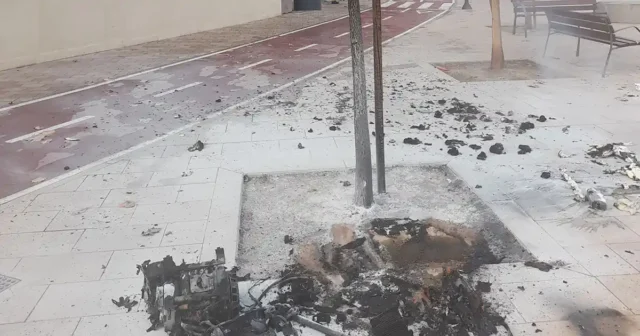 explosión generador paseo Prado explosión generador Tudela