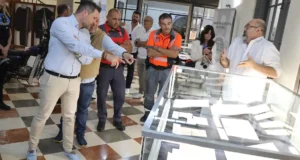 La historia de la Policía Local de Tudela sale de la comisaría y llega al Palacio Marqués de Huarte