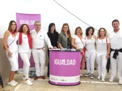 El punto violeta de Milagro ofreció información a más de 300 personas durante las fiestas punto violeta de Milagro