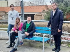 Mobiliario urbano sostenible en Tudela a partir de tapones reciclados