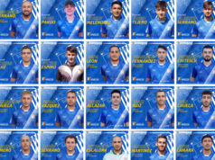 Los jugadores del C.D. Novallas