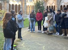 Alumnos y profesores del IES Valle del Ebro disfrutan de la ruta Bécquer en Vera de Moncayo