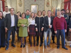 Homenaje a los trabajadores municipales jubilados en el ayuntamiento de Tudela