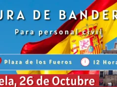 La Plaza de los Fueros acogerá una jura de bandera para personal civil en Tudela