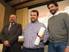 Luis Salcedo recibe el premio de la Academia Navarra de Gastronomía