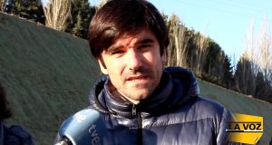 Eneko Larrarte en el vial de huertas mayores