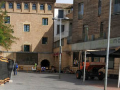 El ayuntamiento comienza a arreglar el hundimiento de la parte final del Paseo del Queiles Paseo del Queiles
