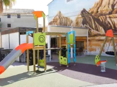 Arguedas estrena parque infantil en la plaza General Clemente parque infantil Arguedas