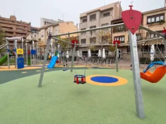 cubrimiento del parque infantil del Paseo de Invierno