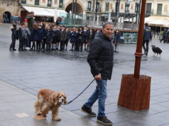 San Antón saca las mascotas a la calle en Tudela