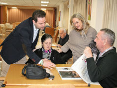 Toquero visita el Centro Socio Sanitario Torre Monreal en un recorrido por los recursos sociales existente en Tudela